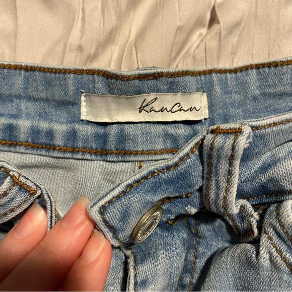 High rise distressed denim shorts - Picture 2 of 3